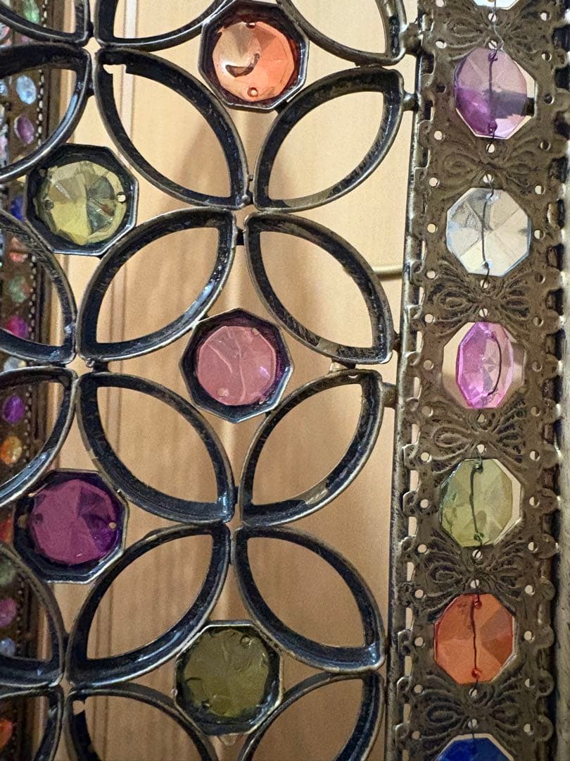 S*i様 ビーズパーテーション　アンティーク　3連