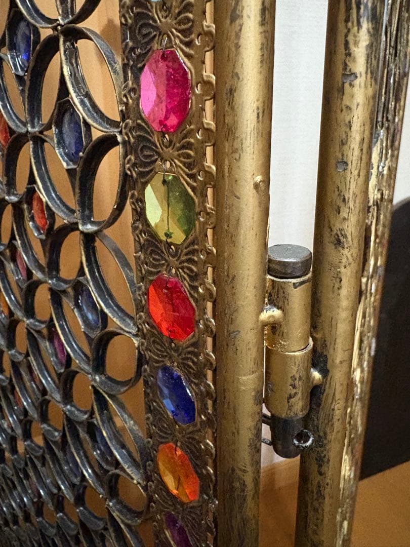 S*i様 ビーズパーテーション　アンティーク　3連