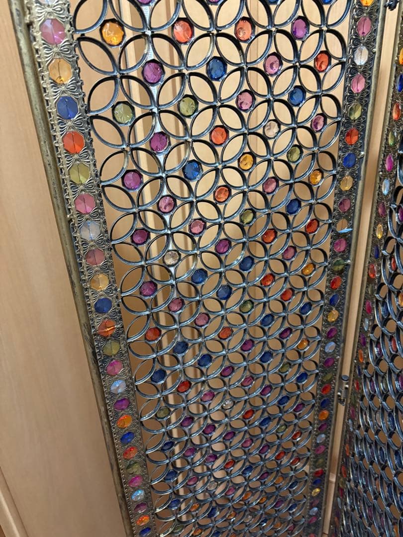 S*i様 ビーズパーテーション　アンティーク　3連