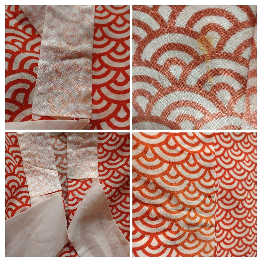 七五三 7歳 女の子 着物 フルセット 正絹 帯はこせこセット 黒地 八重桜 鞠