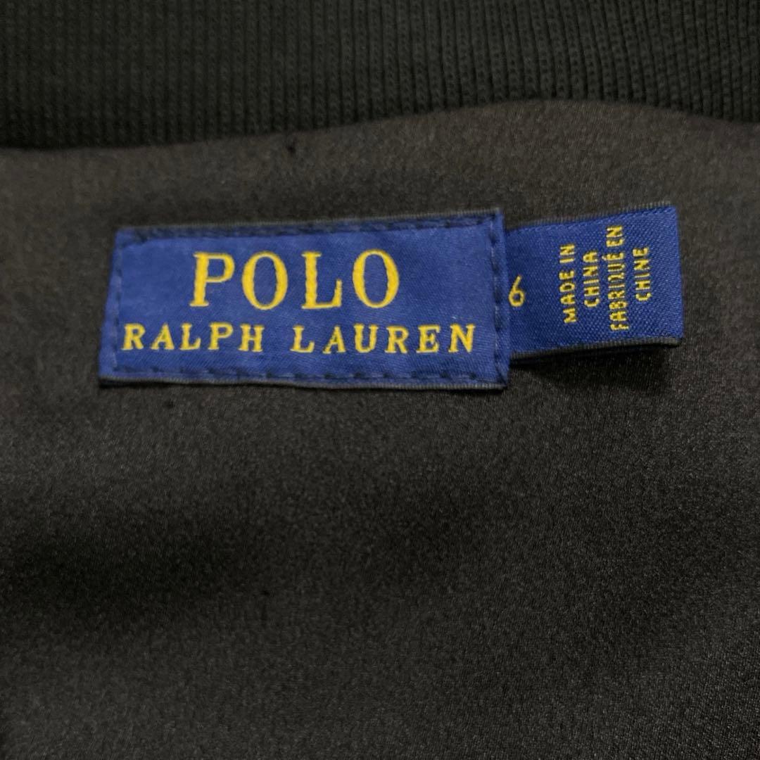 美品　ポロラルフローレン　レディース　ニットダブルブレステッドブレザー　Ｌ　黒銀