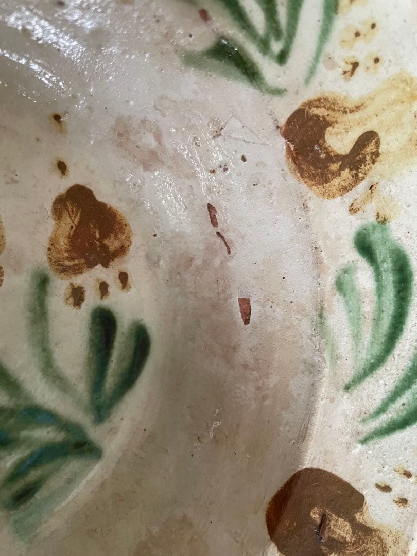 東欧民藝陶器ルーマニアトランシルバニアアンティーク飾り皿プレート