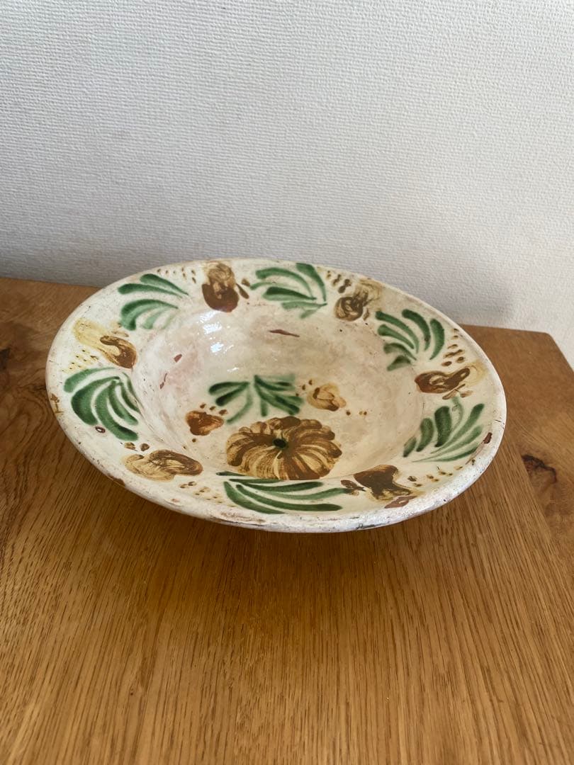 東欧民藝陶器ルーマニアトランシルバニアアンティーク飾り皿プレート
