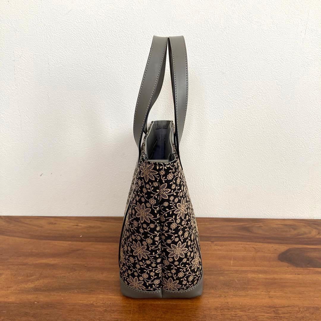 印傳屋 ハンドバッグ 花柄