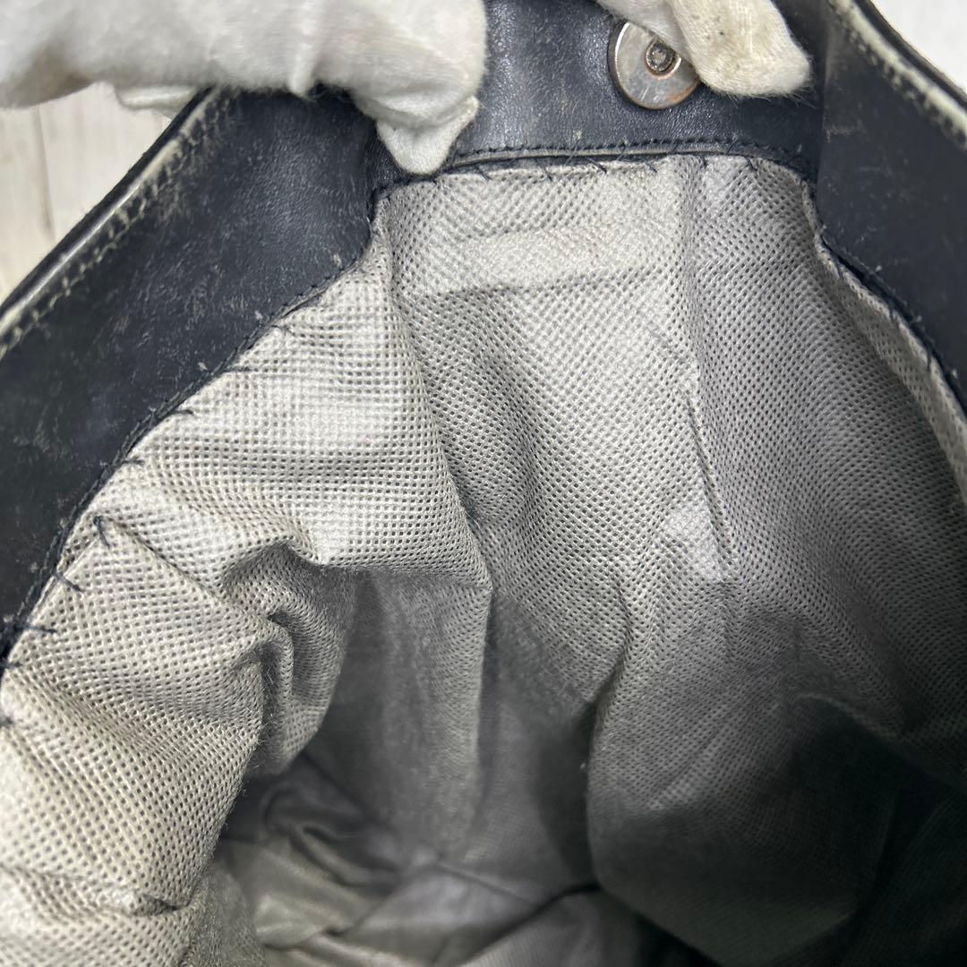 GUCCI バンブー　ショルダーバッグ　ハンドバッグ　スエード　レザー　黒