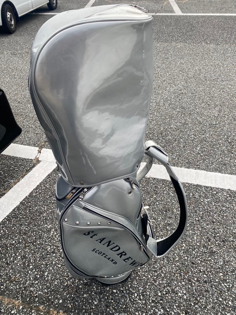 セントアンドリュース　St.ANDREWS エナメル キャディバッグ　8.5型