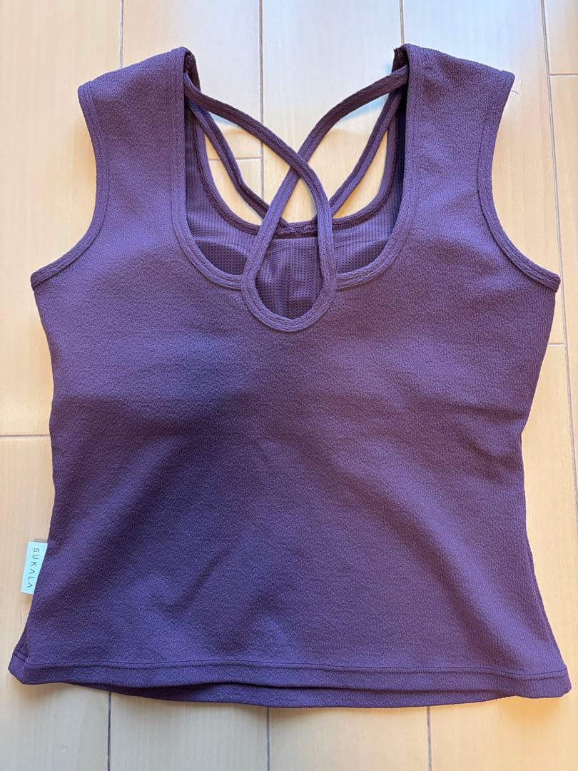 【SUKALA】クロスデザインショートタンクトップ　Sサイズ　美品　新作