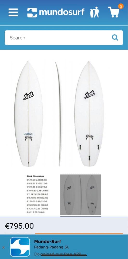 Lost サーフボード XTR 3D CK 5’8ロスト メイヘム