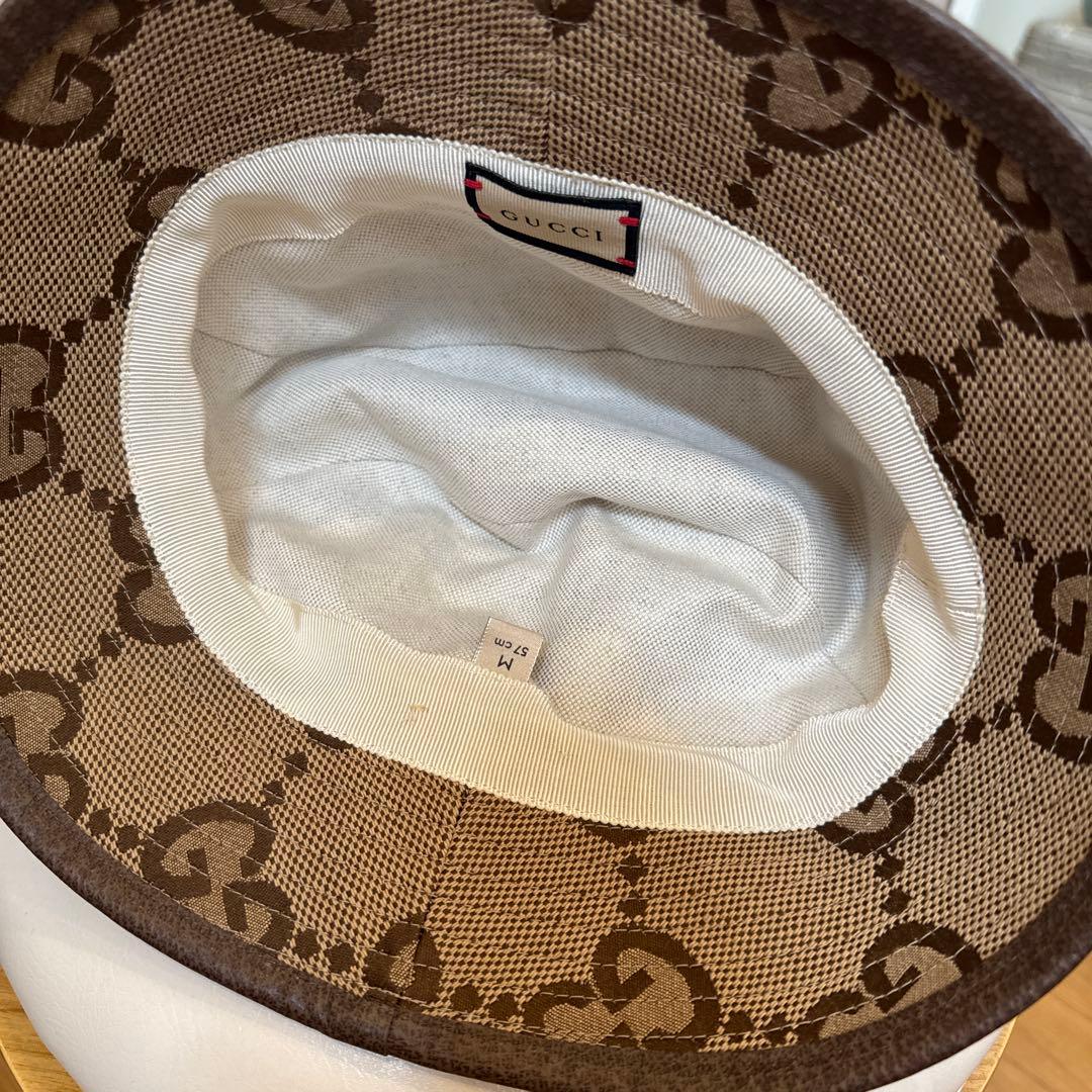 GUCCI GGロゴ バケットハット Mサイズ