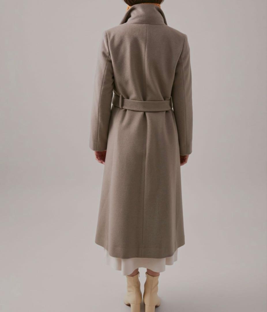 プレミアムカシミヤコート ROPE' 黒