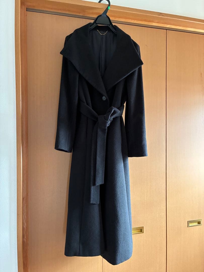 プレミアムカシミヤコート ROPE' 黒