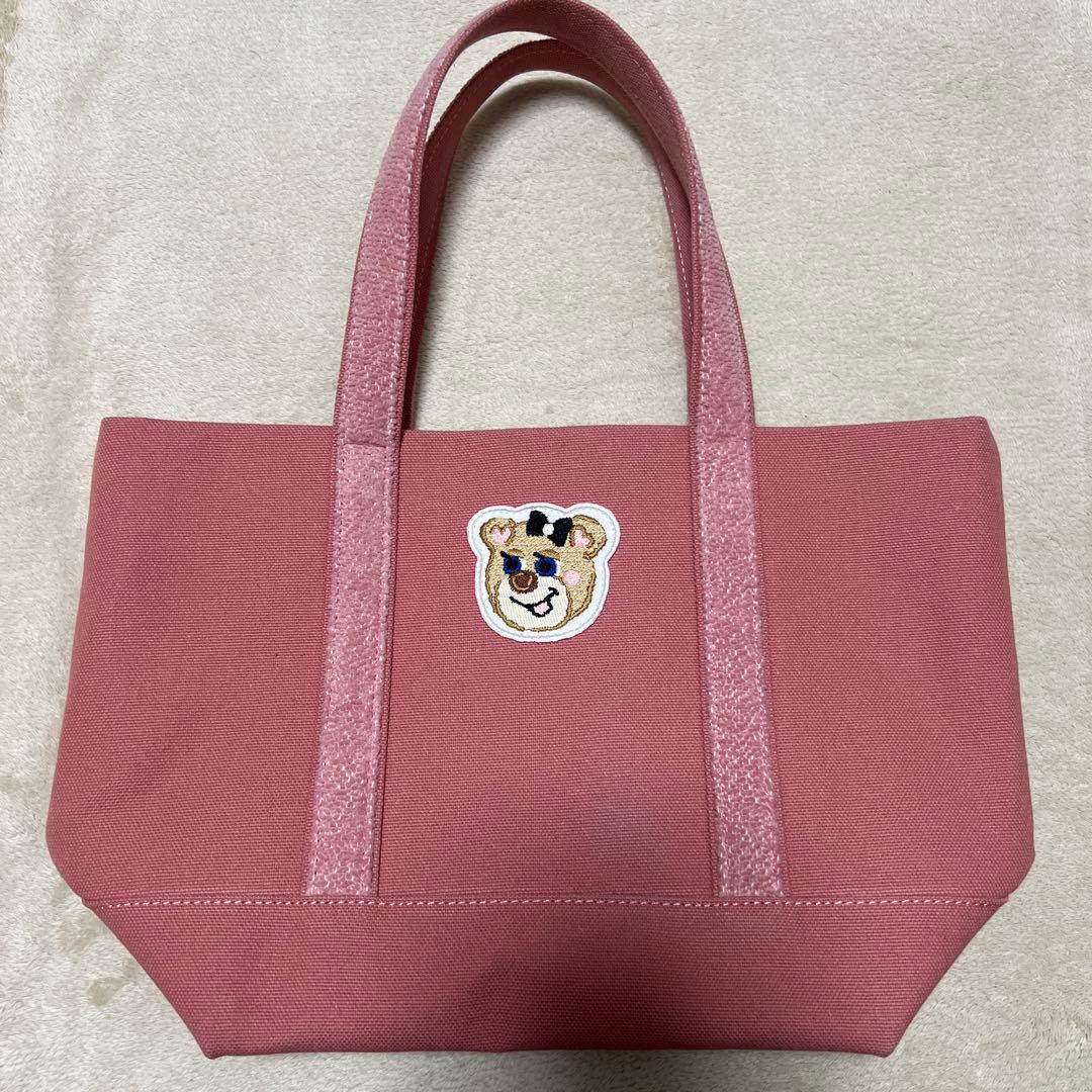 フェイラー オールドテディ ワッペントートバッグ 小 ピンク　ポーチセット