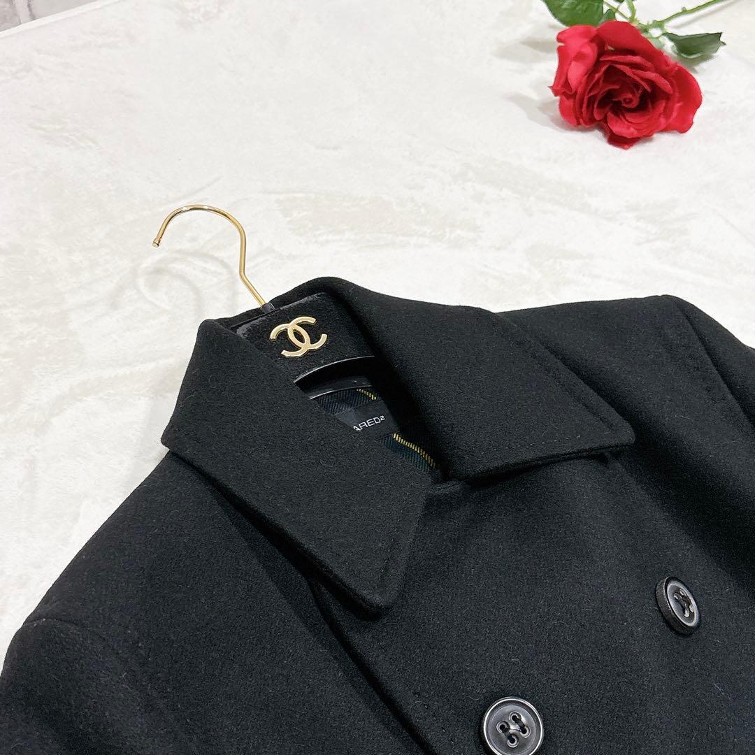 未使用✨　DSQUARED2 ディースクエアード　ピーコート　ブラック　48