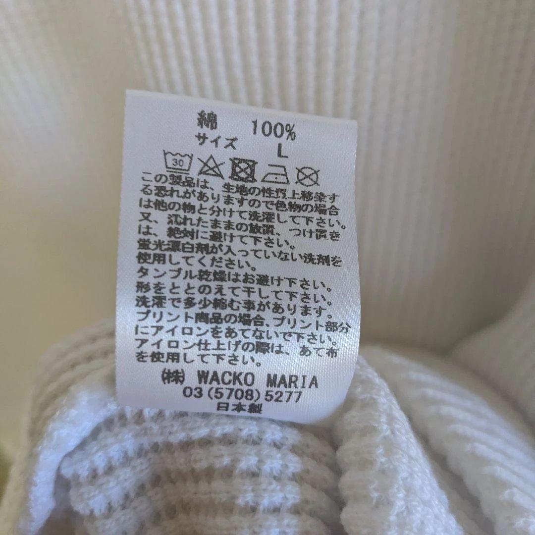 WACKOMARIA サーマルカットソーワッフルニット シャツ