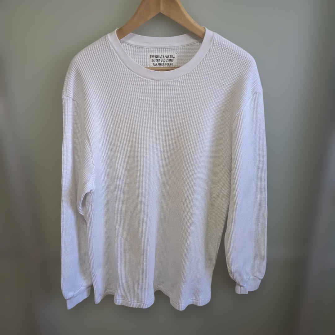 WACKOMARIA サーマルカットソーワッフルニット シャツ