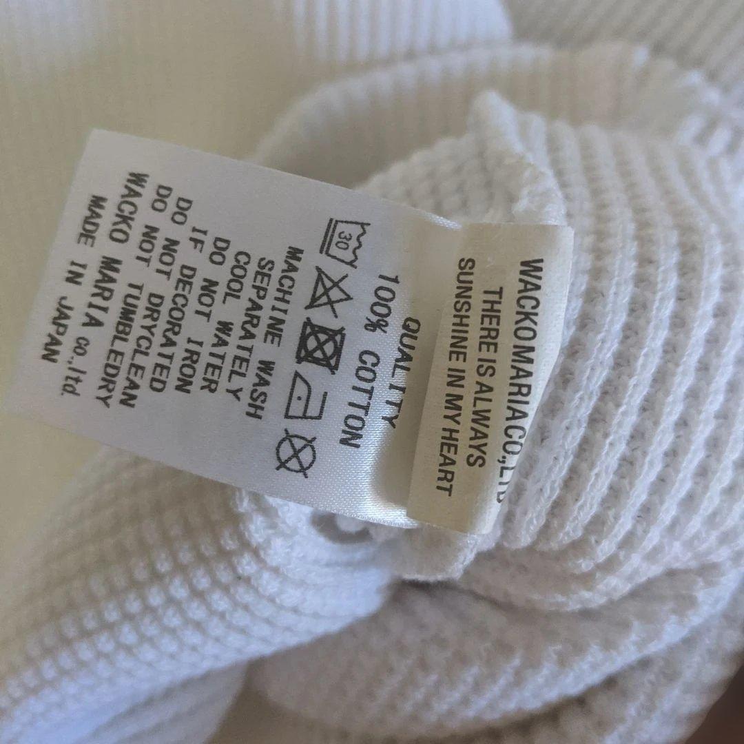 WACKOMARIA サーマルカットソーワッフルニット シャツ