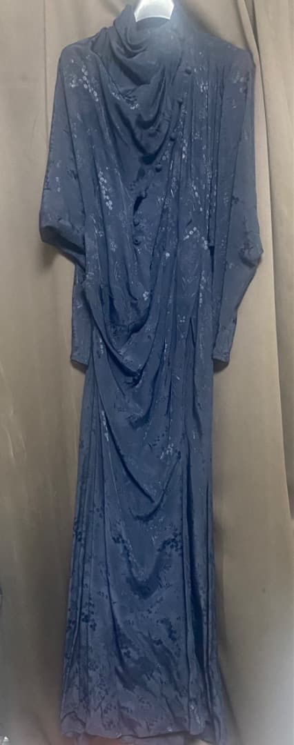 【新品】マメクロゴウチ Floral Jacquard Draped Dress