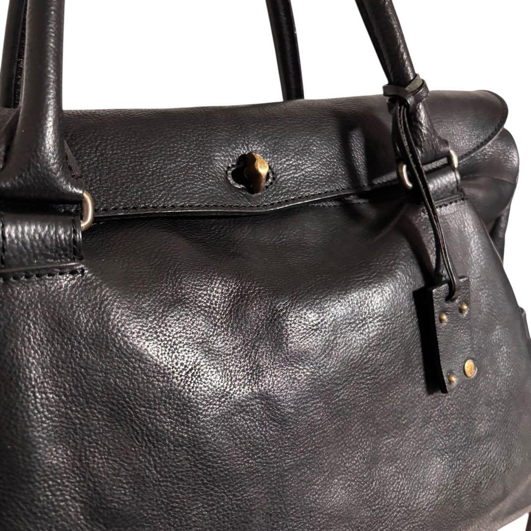 【極美品】　HERGOPOCH エルゴポック　フラップ　トートバッグ　ブラック