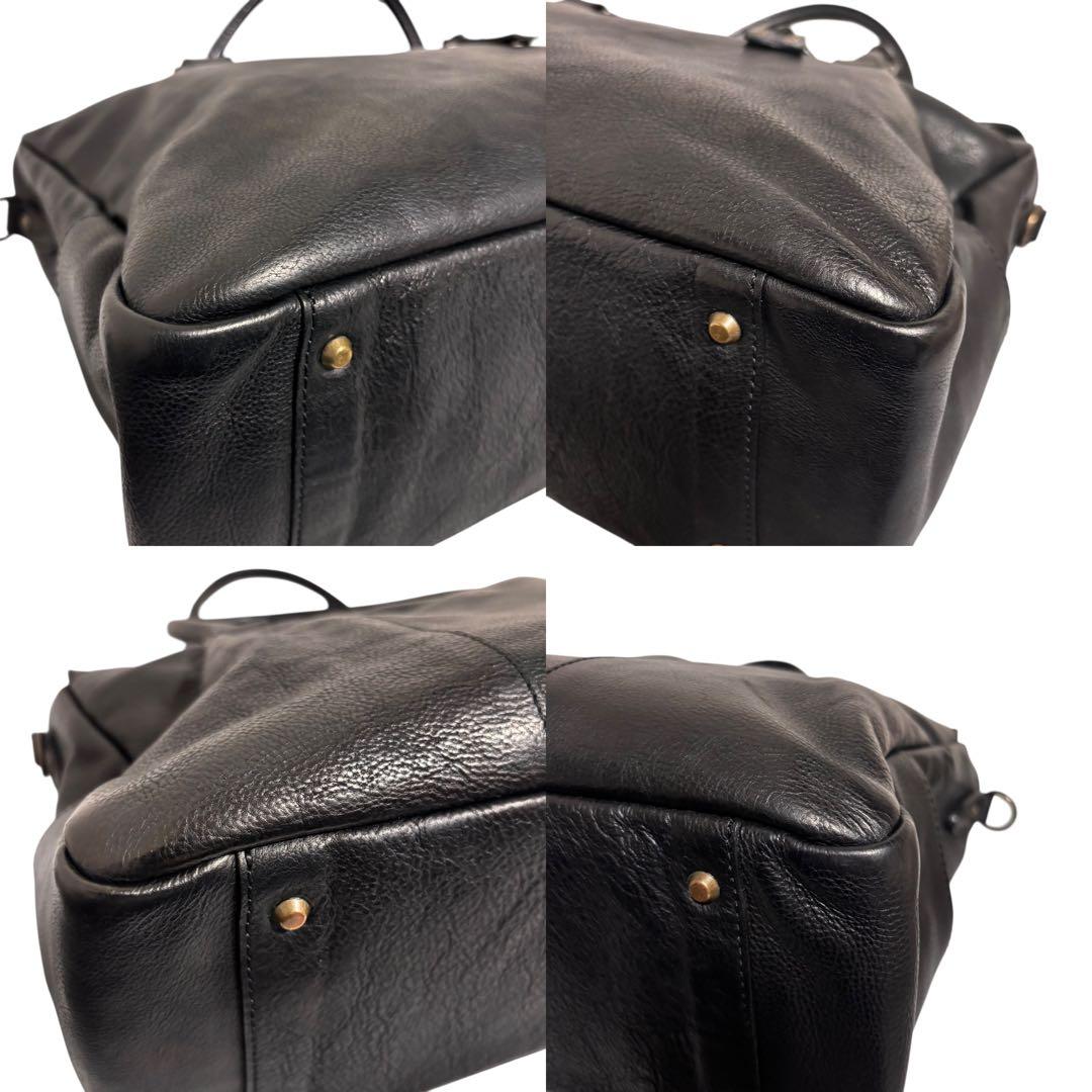 【極美品】　HERGOPOCH エルゴポック　フラップ　トートバッグ　ブラック