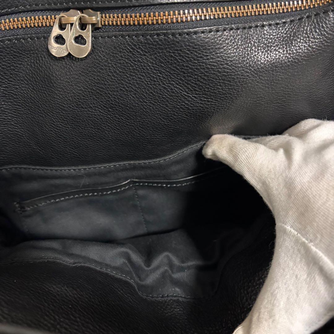 【極美品】　HERGOPOCH エルゴポック　フラップ　トートバッグ　ブラック