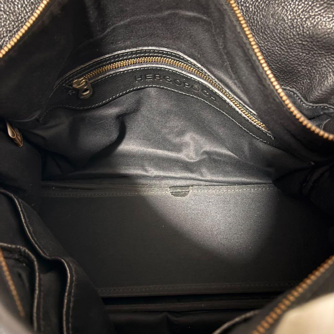 【極美品】　HERGOPOCH エルゴポック　フラップ　トートバッグ　ブラック