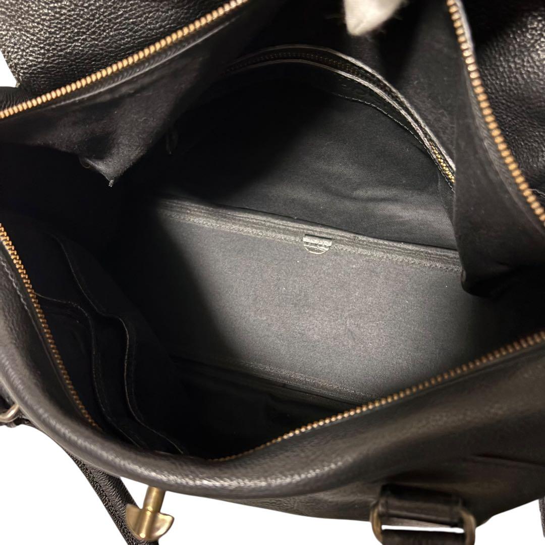 【極美品】　HERGOPOCH エルゴポック　フラップ　トートバッグ　ブラック