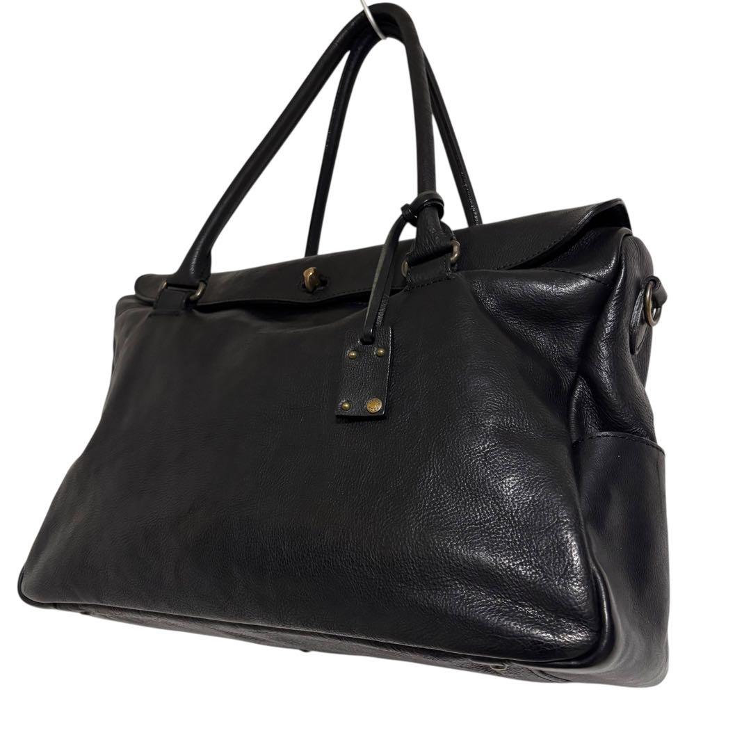 【極美品】　HERGOPOCH エルゴポック　フラップ　トートバッグ　ブラック