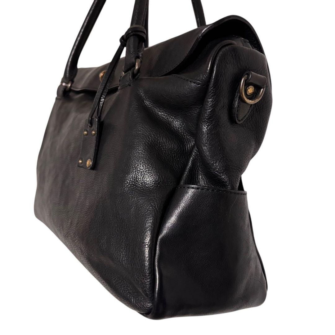 【極美品】　HERGOPOCH エルゴポック　フラップ　トートバッグ　ブラック