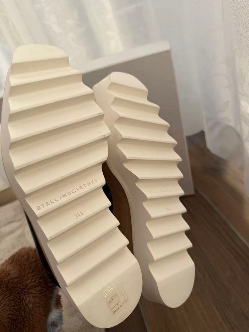 STELLA McCARTNEY ブラックプラットフォームシューズ　34.5