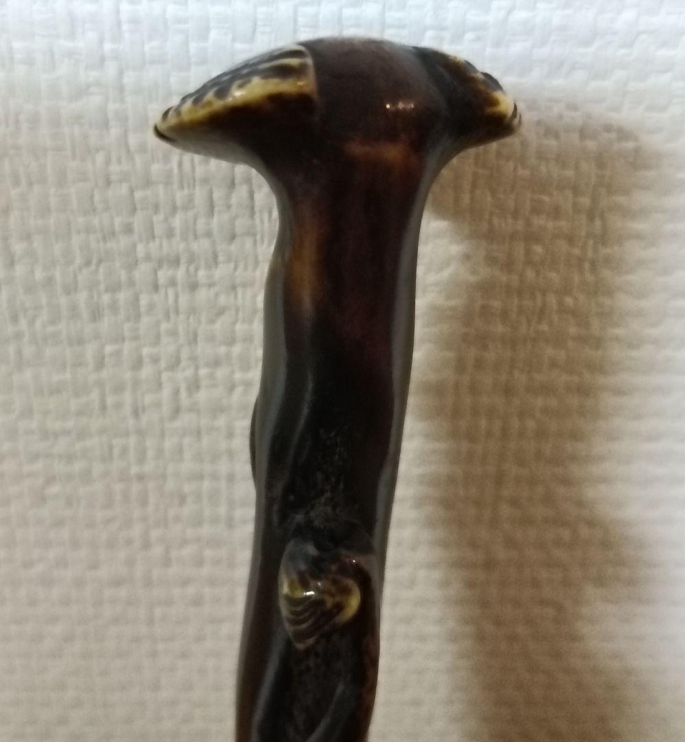 鹿角茸差し根付　古根付　鹿角彫刻根付　時代物　差し根付