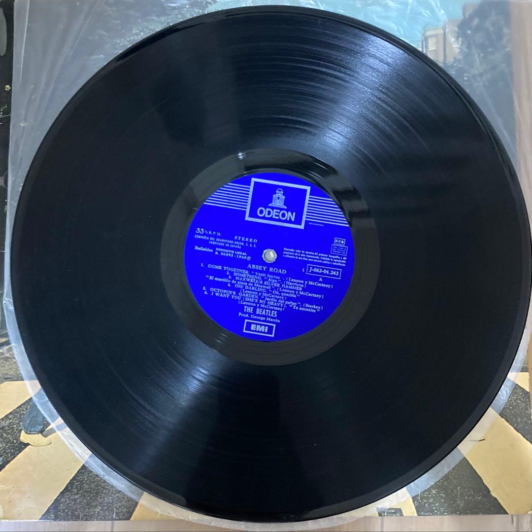 稀少スペイン初回Her無Abbey Road Beatlesビートルズレコード