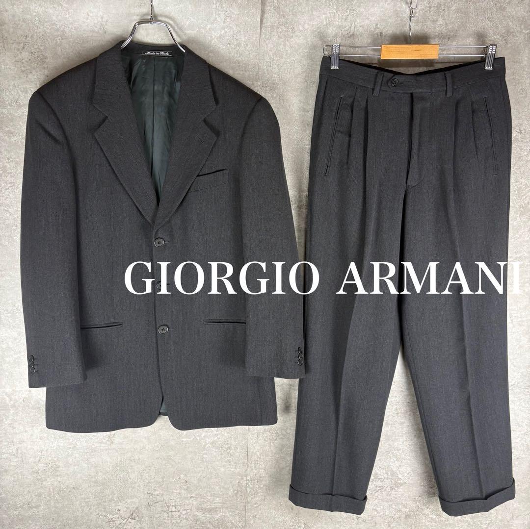 ジョルジオアルマーニコレツォーニ　セットアップ　スーツ　2タックスラックス　46