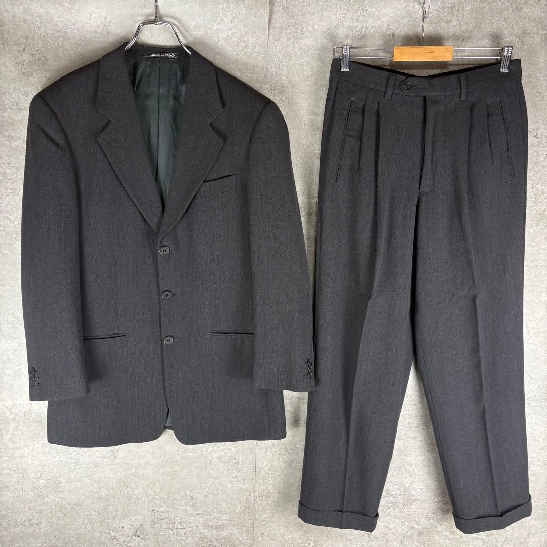 ジョルジオアルマーニコレツォーニ　セットアップ　スーツ　2タックスラックス　46