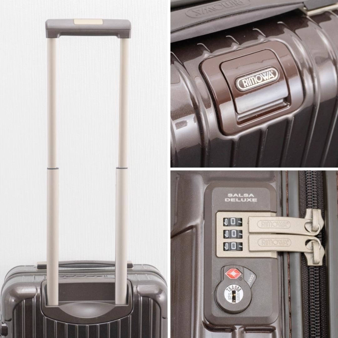 リモワ サルサデラックス 32L 機内持ち込み 4輪 TSAロック キャビン 茶