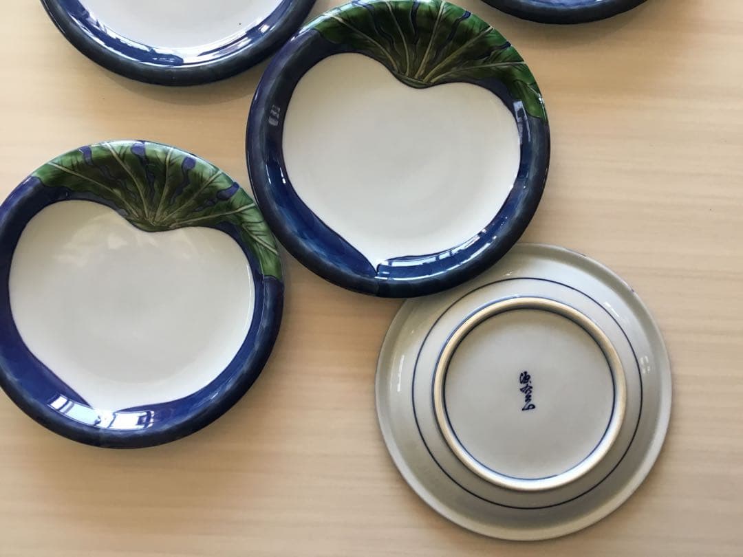 源右衛門皿　カブ　5枚セット