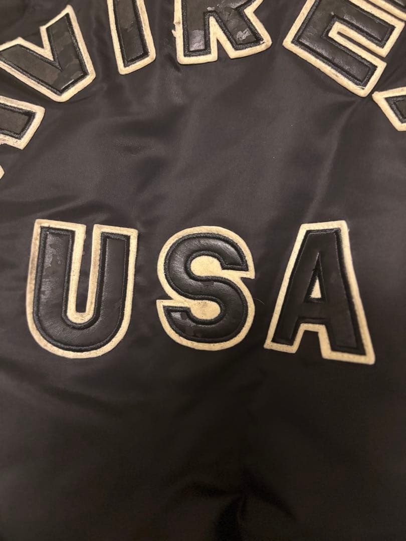 イ*き様 AVIREX MA-1 フライトジャケット ブラック