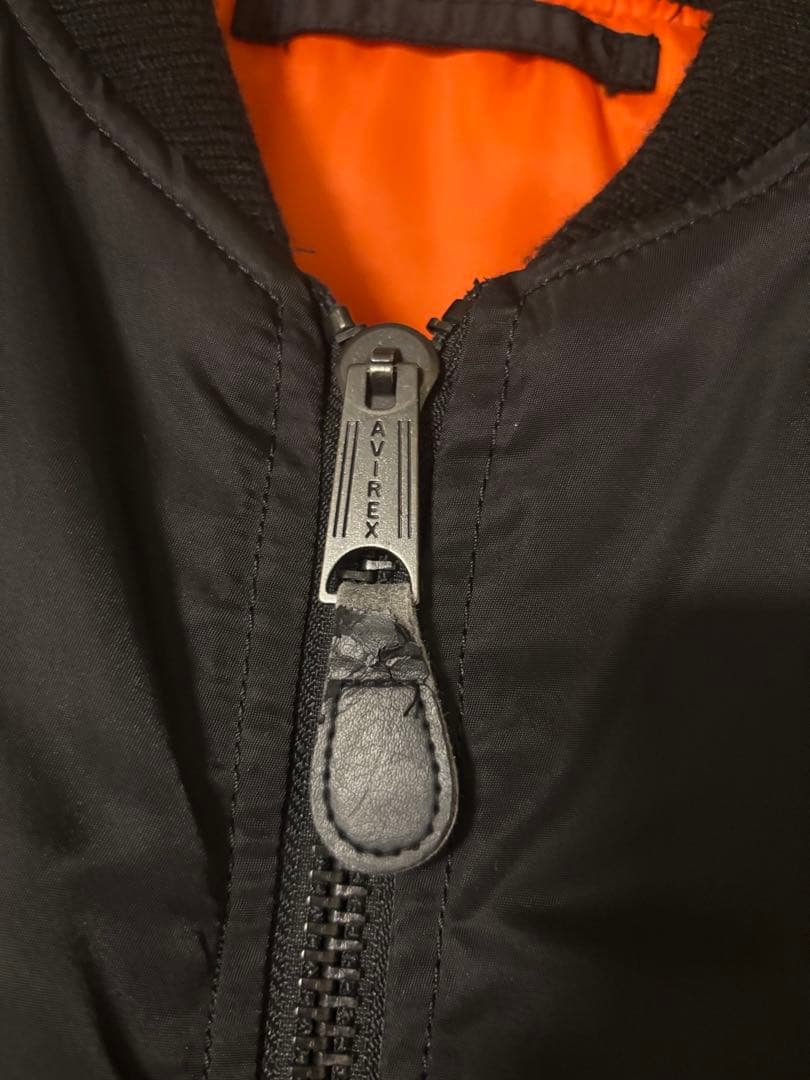 イ*き様 AVIREX MA-1 フライトジャケット ブラック