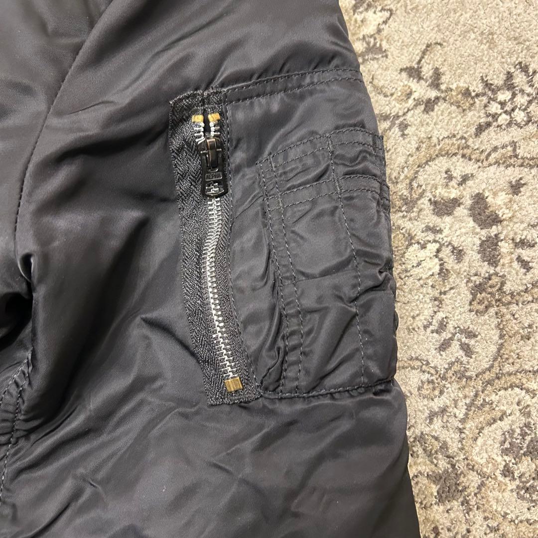 ALPHA IMDUSTRIES MA-1 アルファ　フライトジャケット L 黒