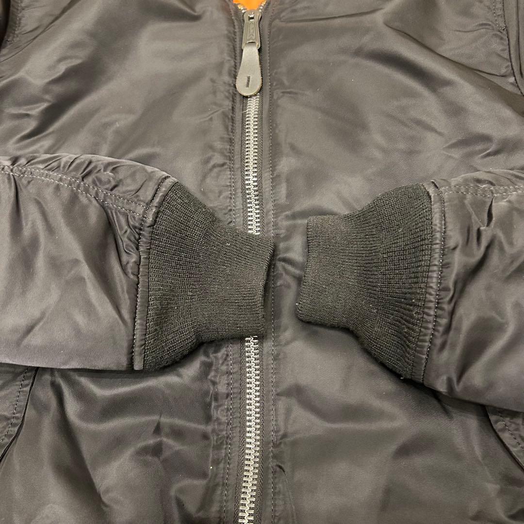 ALPHA IMDUSTRIES MA-1 アルファ　フライトジャケット L 黒