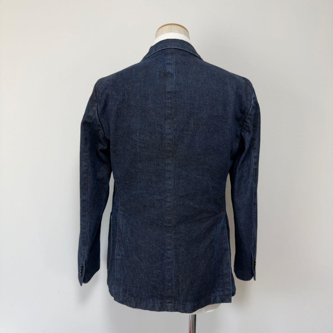 新品同様 定価17.6万 タリアトーレ リジットインディゴデニムジャケット 48