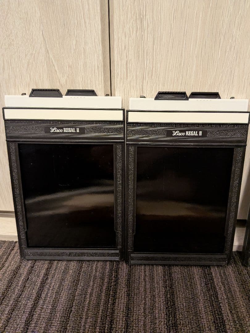 Lisco Regal II 4x5フィルムホルダー 元箱、保証書付&バラ計7枚