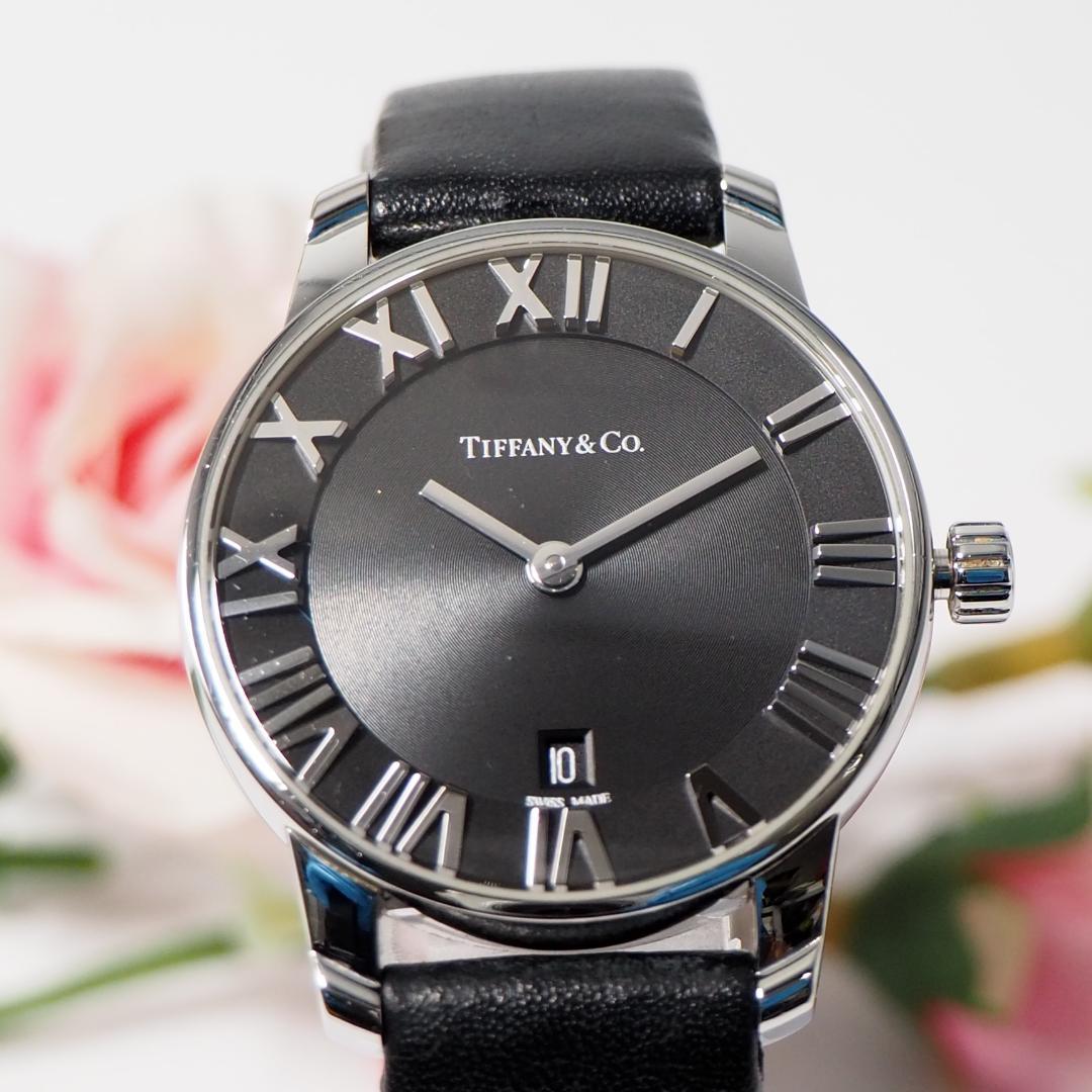 美品 ティファニー TIFFANY アトラスドーム デイト 腕時計 F313