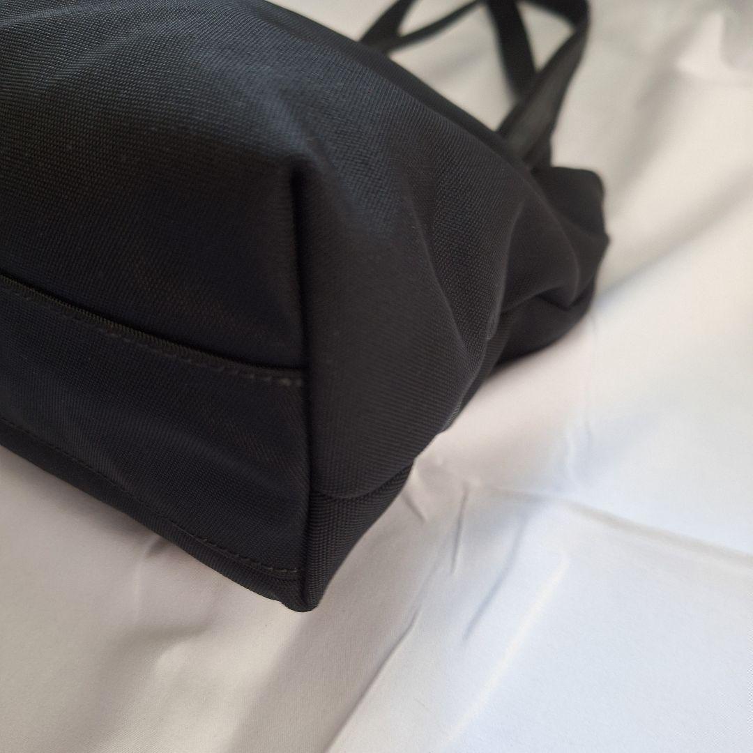 【美品】GUCCI レザー ナイロン ミニトートバッグ ブラック イタリア製