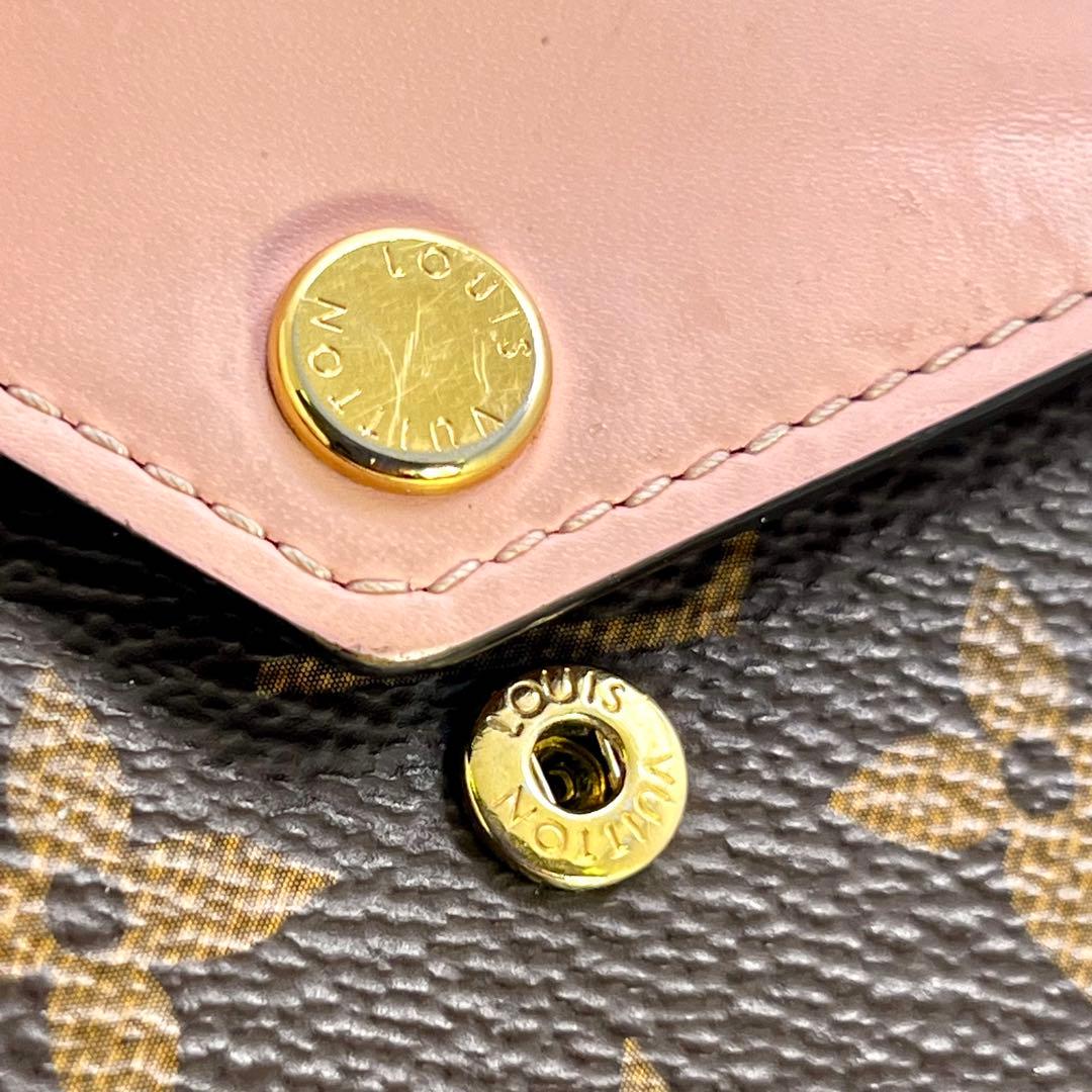 ルイヴィトン モノグラム ポルトフォイユ ゾエ ローズバレリーヌ M62932
