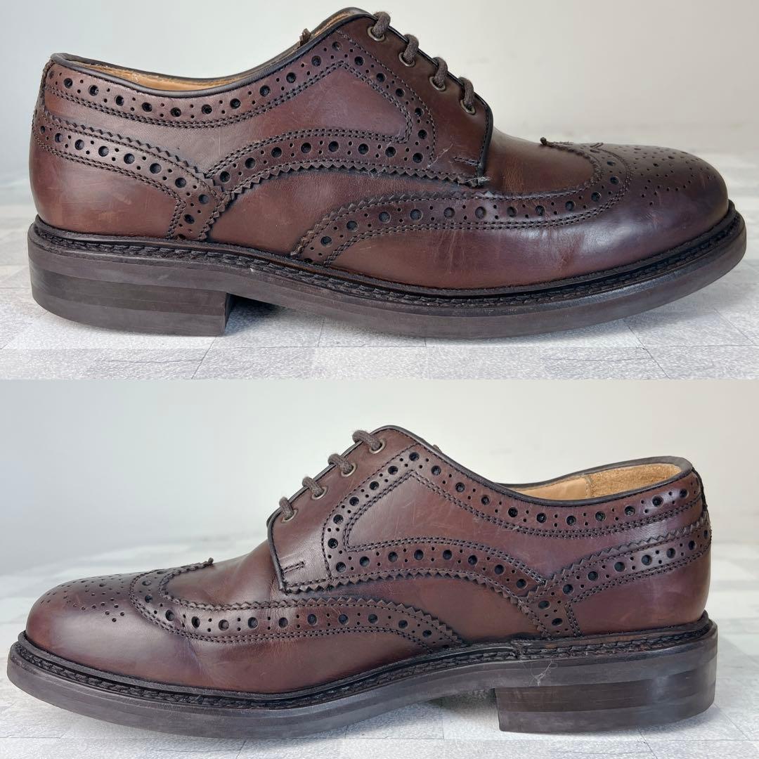 BERWICK バーウィック ウイングチップ オイルドレザー ドレスシューズ
