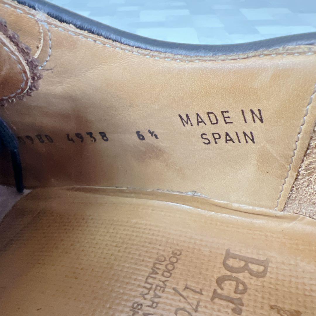 BERWICK バーウィック ウイングチップ オイルドレザー ドレスシューズ