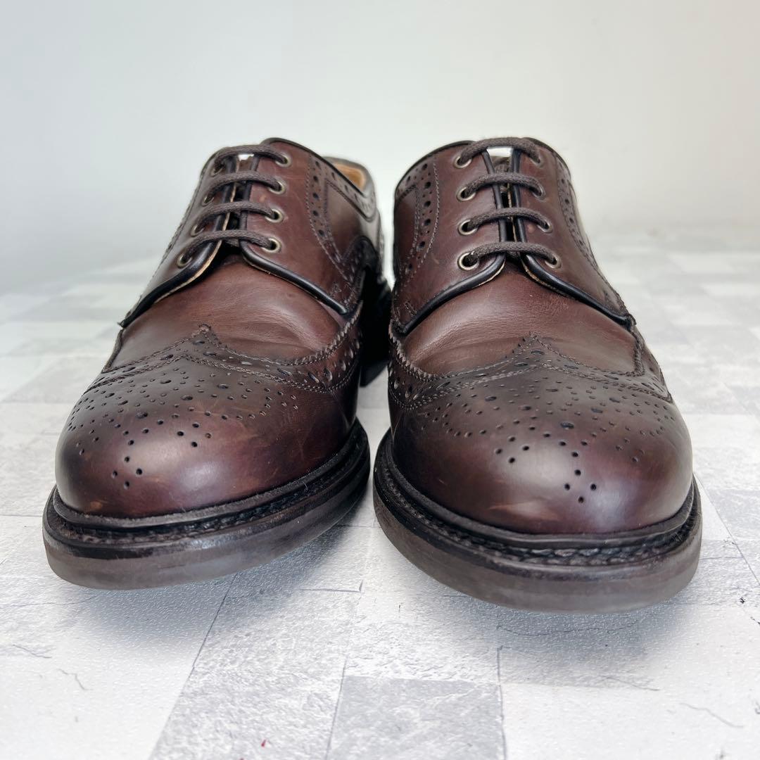 BERWICK バーウィック ウイングチップ オイルドレザー ドレスシューズ