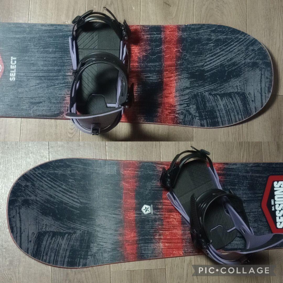 ブーツ付き　SESSIONS　SALOMON　スノーボードセット　154cm