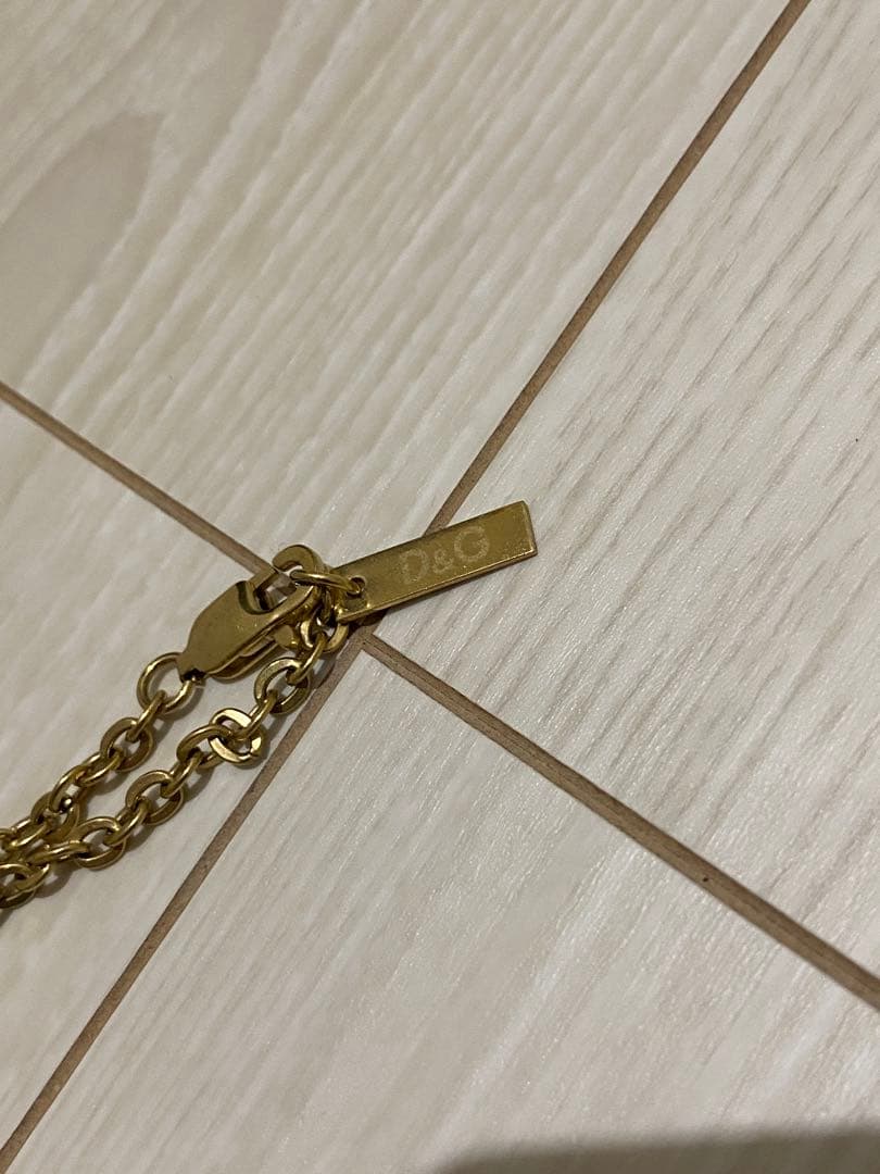 TKMR D&G ゴールド 十字架 ネックレス　ロザリオ