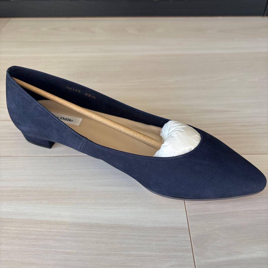 ＊新品未使用＊オデットエオディール ポインテッドプレーン ネイビー